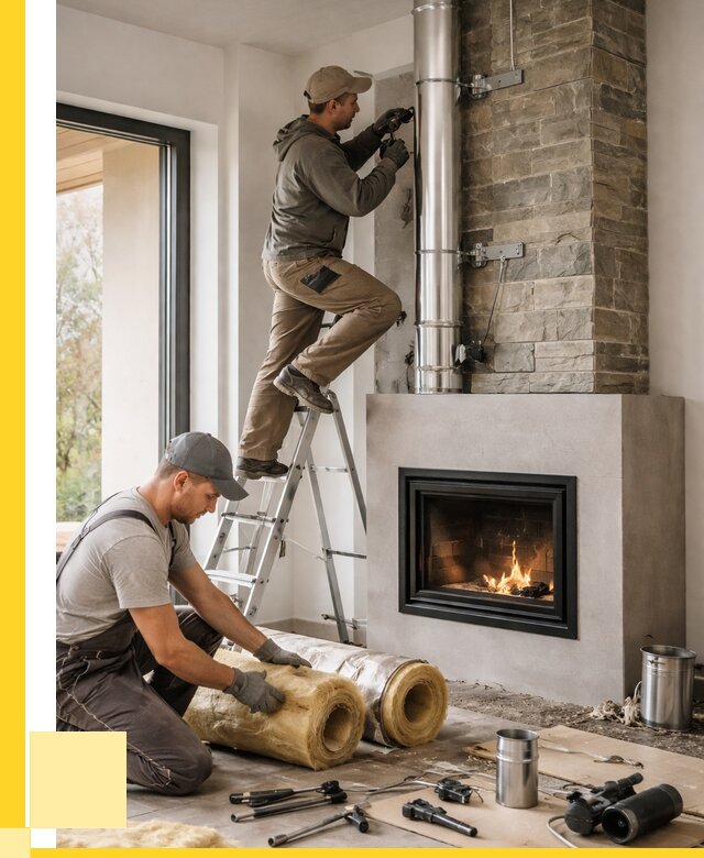 Монтаж дымоходов для каминов в Твери от 16305 р. ЭриданТвр