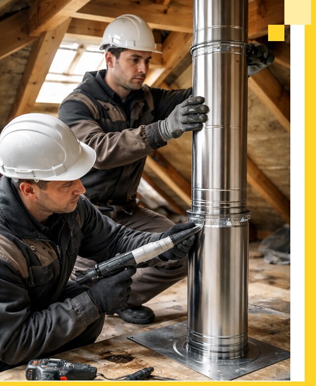 Монтаж дымоходов для каминов в Твери с гарантией качества