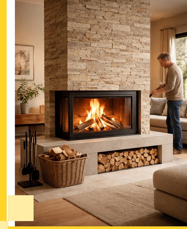 Дровяной камин под ключ в Твери от 217400 р. | ЭриданТвр