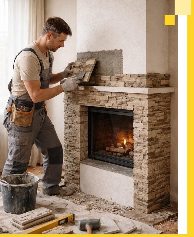 Изготовление и монтаж каминов для дома под ключ в Твери