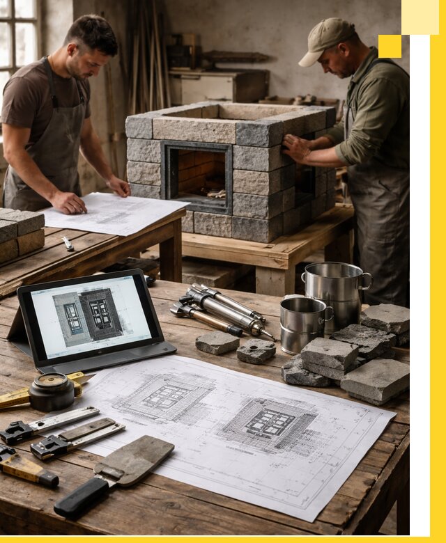 Разработка проектов печей с согласованием и монтажом в Твери