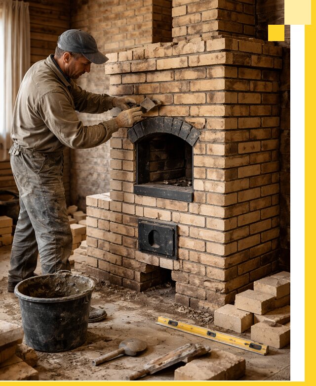 Кирпичные печи под ключ в Твери: проектирование и кладка