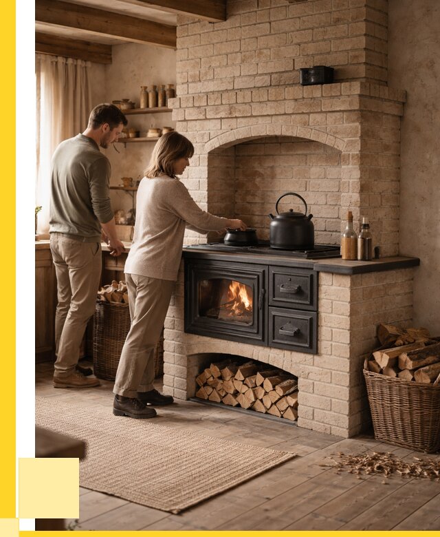 Печи с плитой в Твери от 48915 р. | ЭриданТвр — кирпичная печь