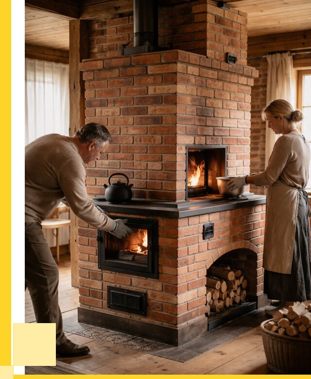 Печи для загородного дома под ключ в Твери от 86960 р. | ЭриданТвр