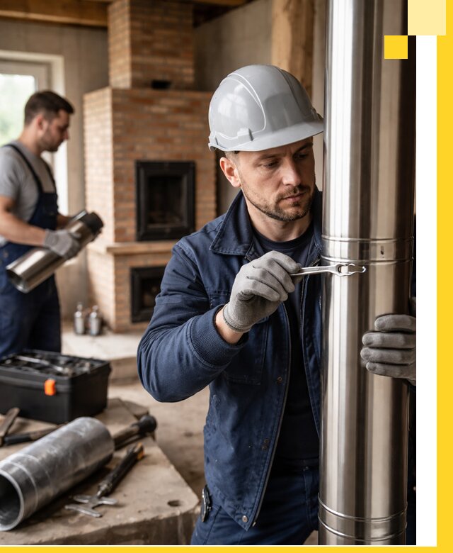 Профессиональный монтаж дымоходов для печей в Твери