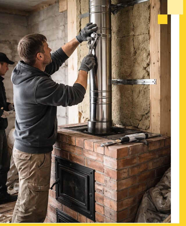Изготовление и монтаж печей и дымоходов под ключ в Твери