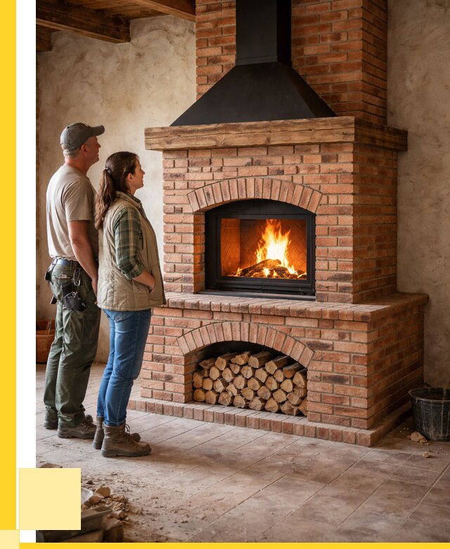 Печи камины из кирпича в Твери от 130440 р. | ЭриданТвр