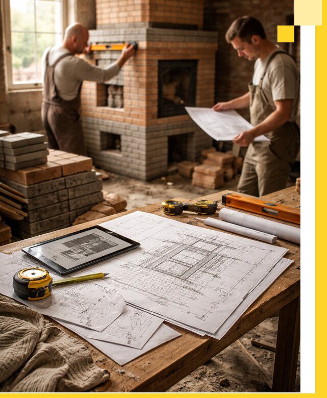 Проекты печей и каминов с индивидуальным дизайном в Твери