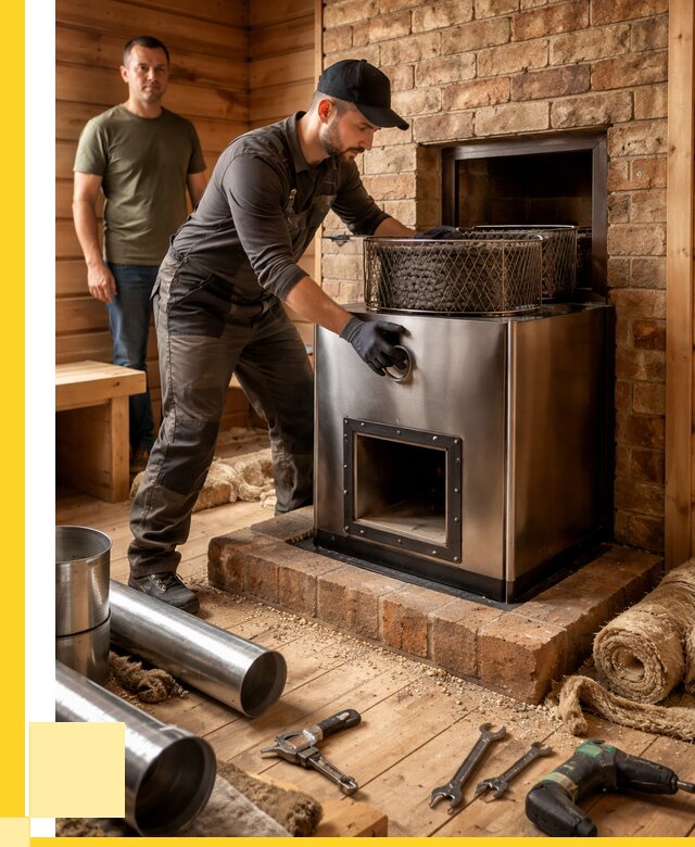 Монтаж банных печей под ключ в Твери от 19566 р., ЭриданТвр