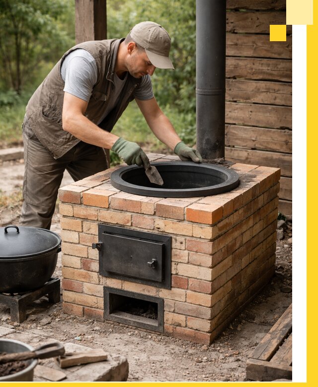 Изготовление и установка печей для казана в Твери под ключ