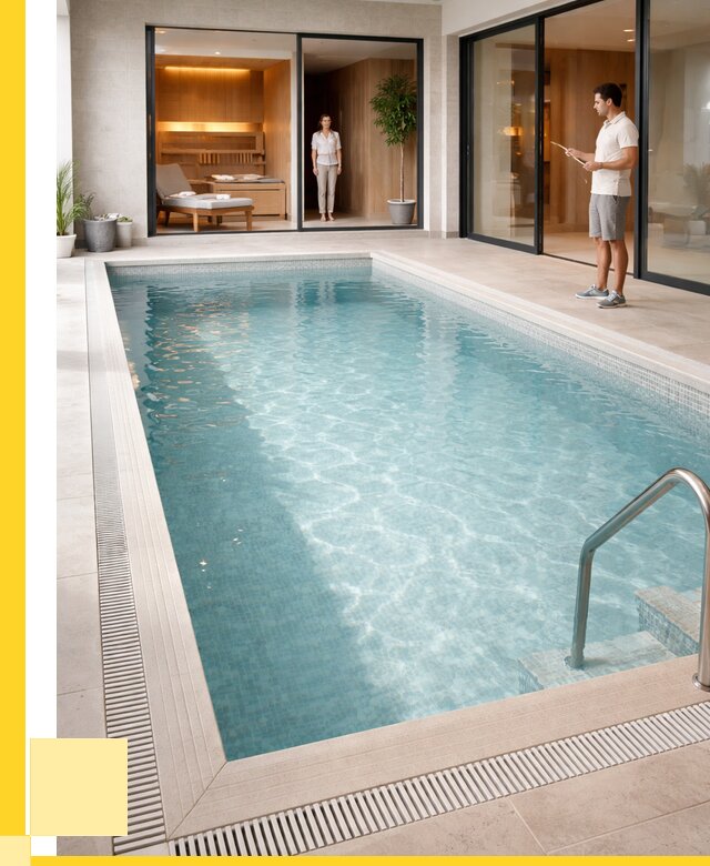 Отделка бассейна пленкой ПВХ в Твери от 3805 р. - ЭриданТвр