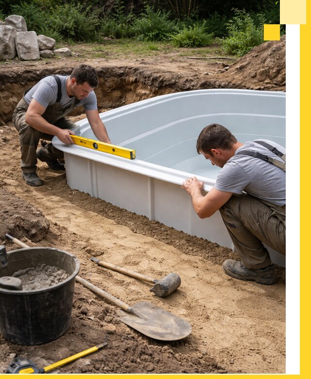 Производство и установка пластиковых бассейнов в Твери под ключ