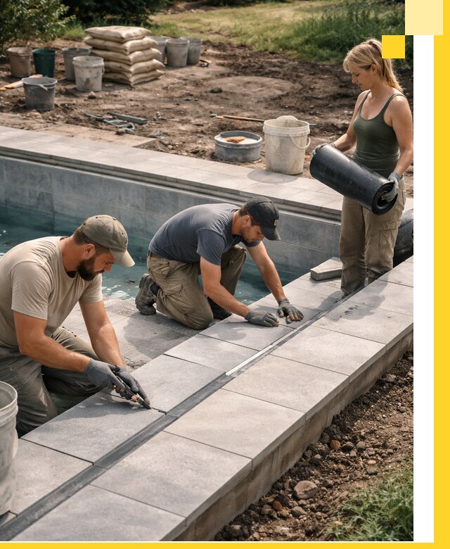 Строительство и монтаж уличных бассейнов под ключ в Твери