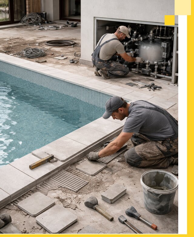 Строительство и монтаж бассейнов в коттедже в Твери