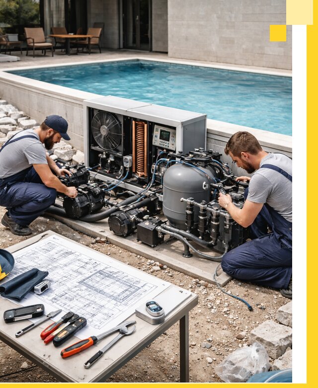 Проектирование и монтаж бассейнов с подогревом в Твери