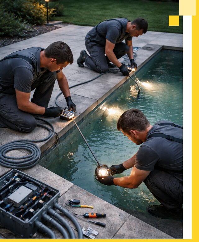 Профессиональное освещение бассейнов в Твери: дизайн и монтаж