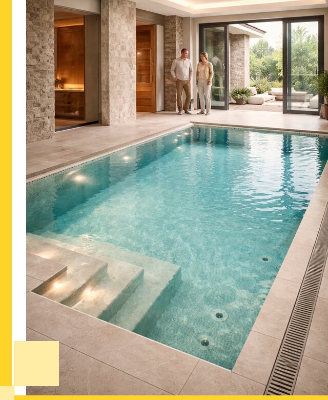 Бассейн во дворе в Твери: проект, отделка от 1304400 р. | ЭриданТвр