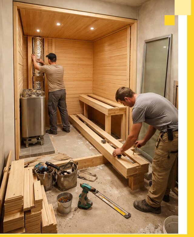 Проектирование и установка домашних саун под ключ в Твери