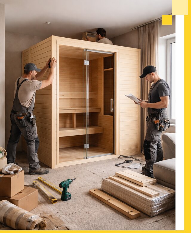 Установка и благоустройство саун в квартире в Твери