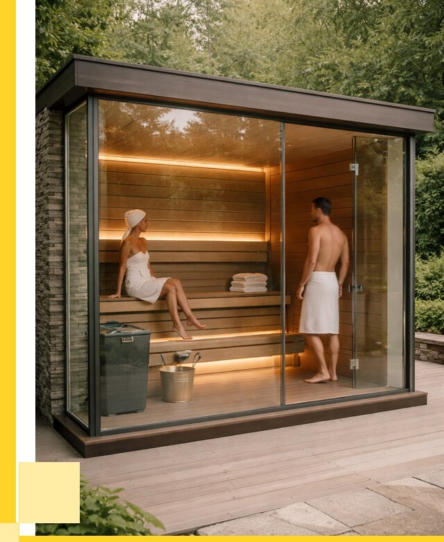 Сауна стеклянная и двери для сауны в Твери от 271750 р. | ЭриданТвр