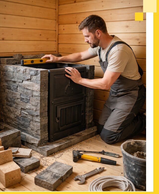 Производство и установка печей для саун под ключ в Твери