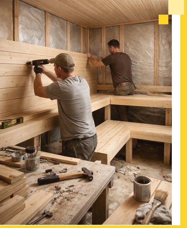 Профессиональная отделка бань и саун под ключ в Твери