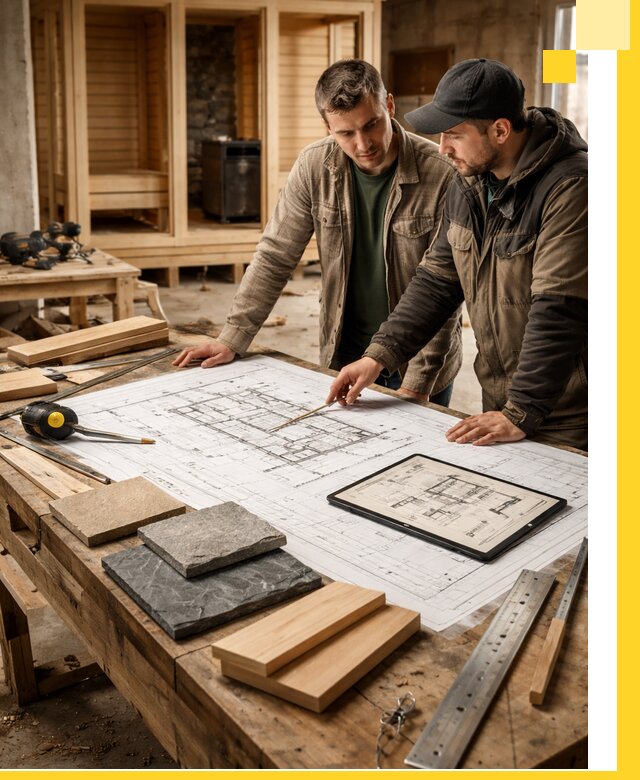 Проекты бань под ключ и планы строительства в Твери