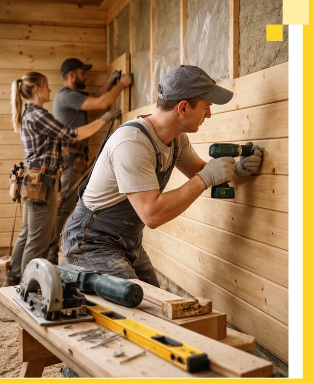 Обшивка бань под ключ в Твери: отделка стен и потолков