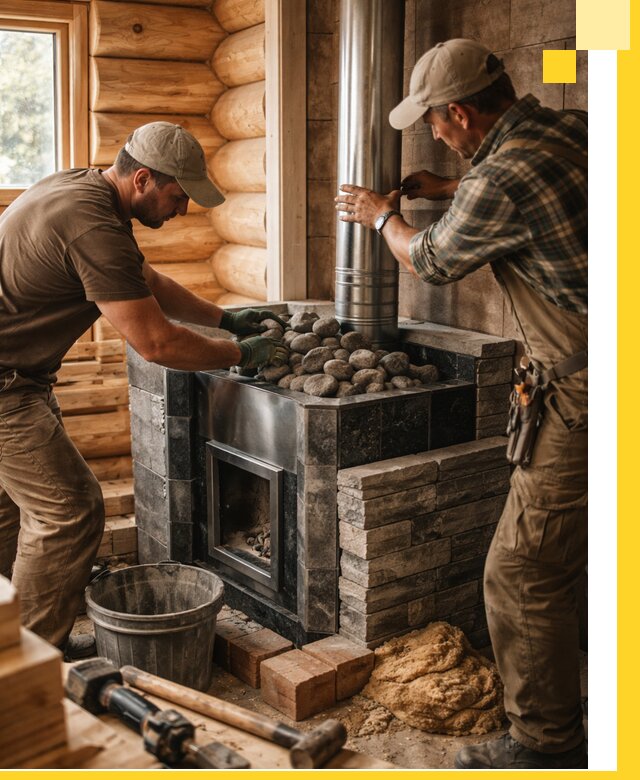 Строительство и отделка русских бань под ключ в Твери