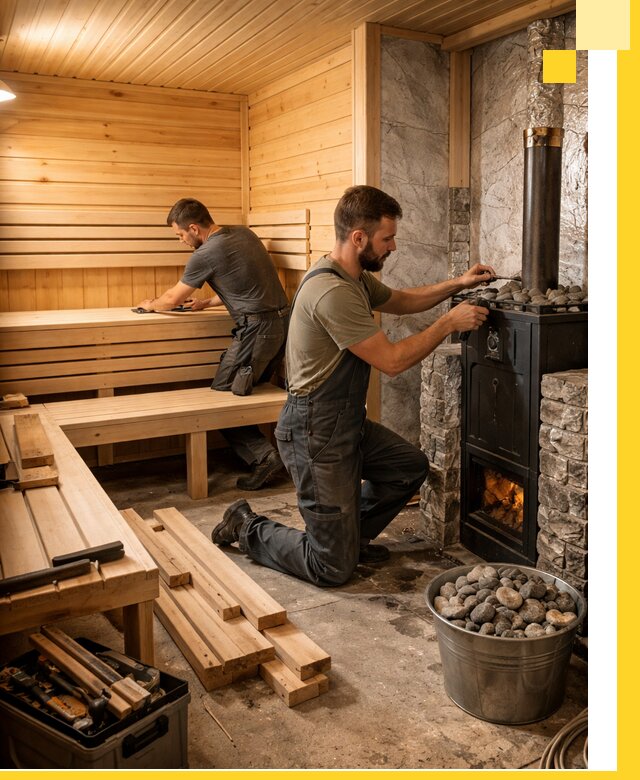 Дизайн и строительство интерьеров бань под ключ в Твери