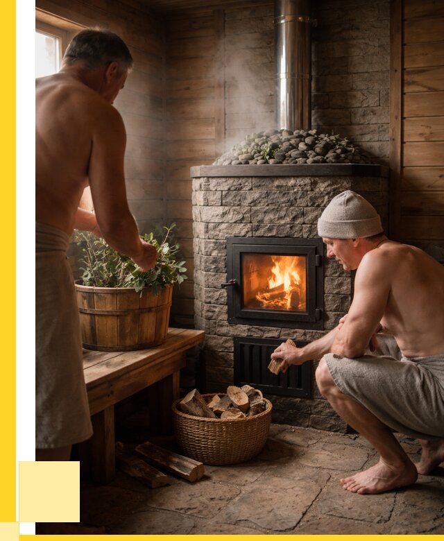 Банные печи под ключ в Твери от 48915 р. | ЭриданТвр кирпичная