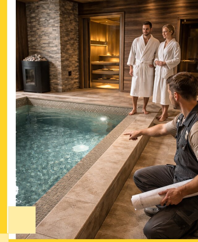 Проект бани с бассейном под ключ в Твери от 70655 р. | ЭриданТвр