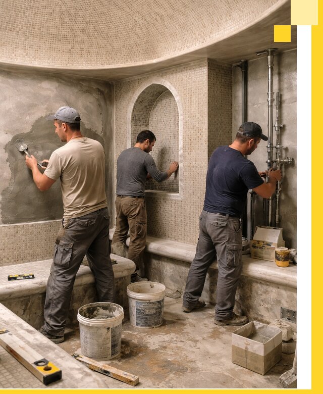 Профессиональный монтаж хамамов под ключ в Твери с гарантией