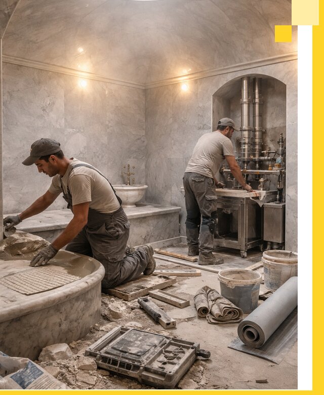 Строительство турецких бань хаммам под ключ в Твери