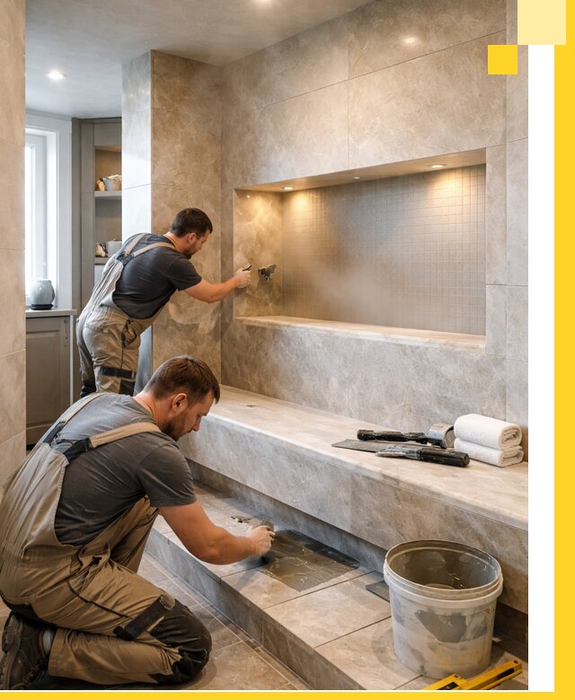 Профессиональное строительство хамама в квартире в Твери