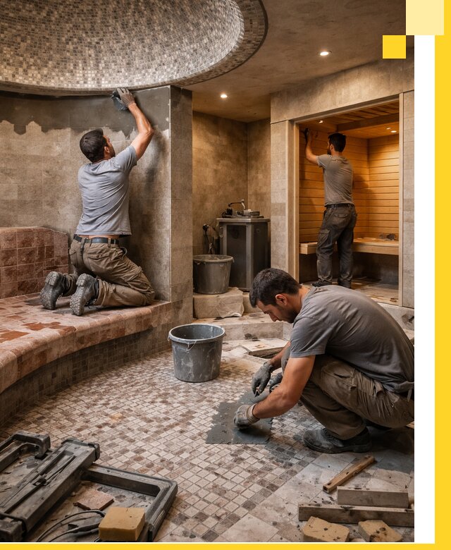 Проект и строительство хамама бани и сауны под ключ в Твери