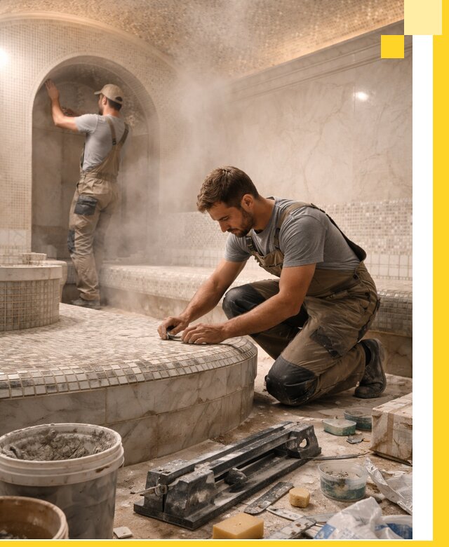 Профессиональный дизайн хамама и SPA под ключ в Твери