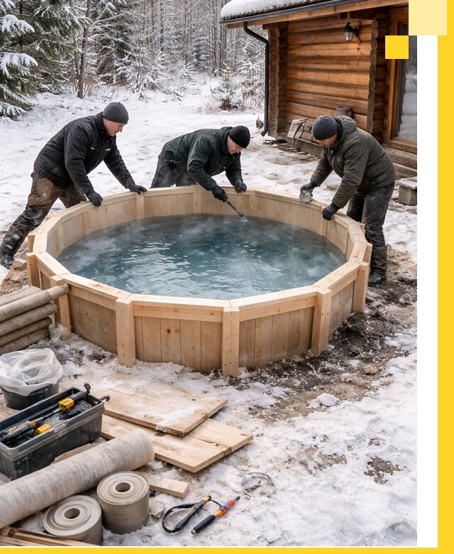 Изготовление и установка ледяных купелей под ключ в Твери